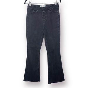 California Vintage Size 9 29 Black Button Fly High Rise Flare Y2K Style Jeans